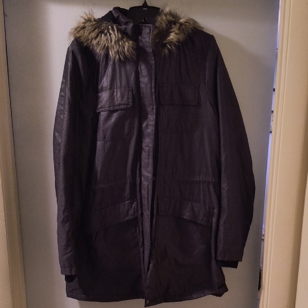 Express Faux Fur Lined Hooded Jacket